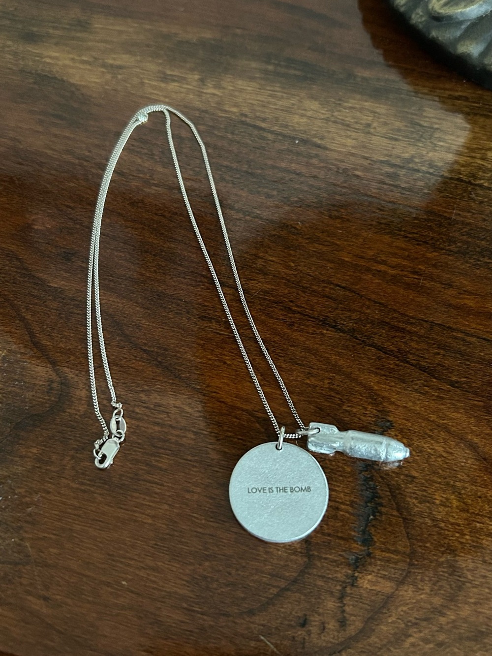 ARTICLE22 LOVE IS THE BOMB JEWELGRAM NECKLACE